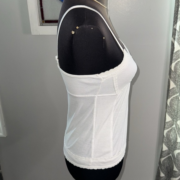 Superdry 100% Cotton  Lace Trimmed Tank Top SZ Large - Picture 7 of 8